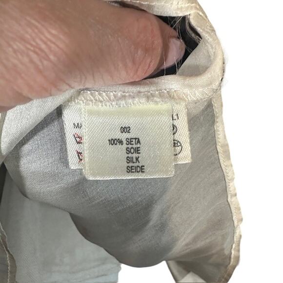 Max Mara Pianoforte Black Silk Strapless Tulle Tea Dress Women Sz IT 42 Sz US 8 - Picture 12 of 13